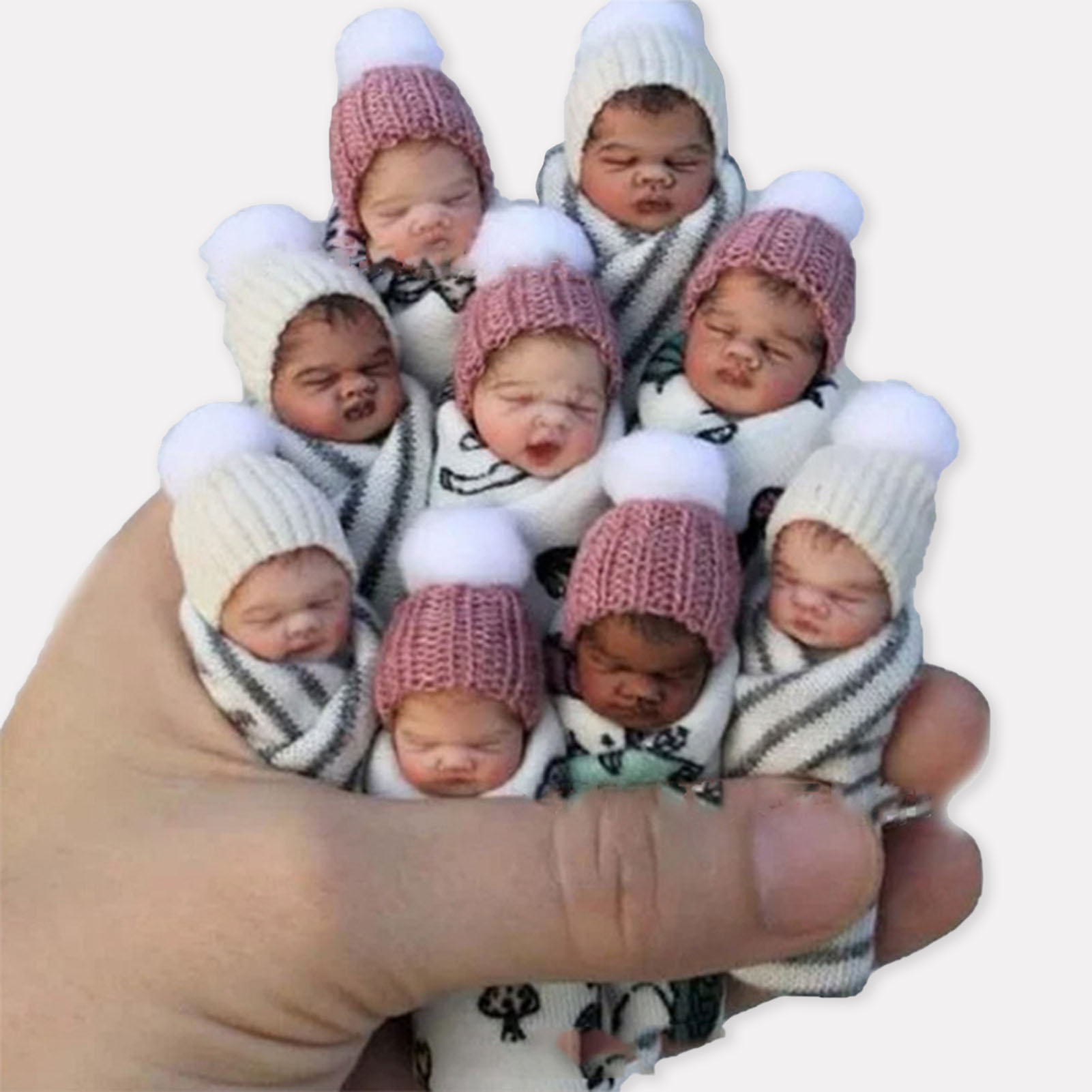 Resin Art Baby - Muñecas Bebé Reborn de 7 cm,