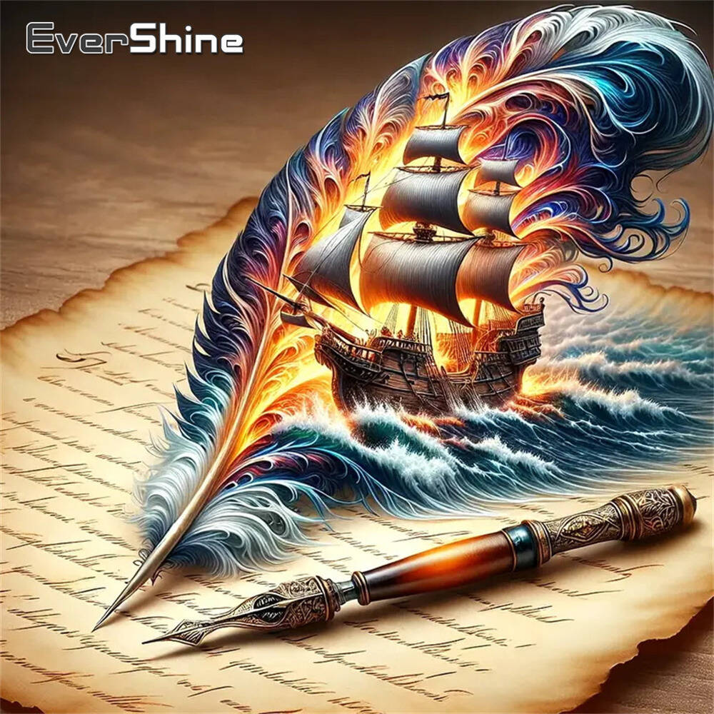 Resin Art Wallpaper - Evershine-pintura de diamante de perro, viñetas