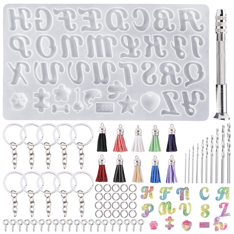 Moldes para llaveros del alfab - Resin Art Alphabet reseña y precio