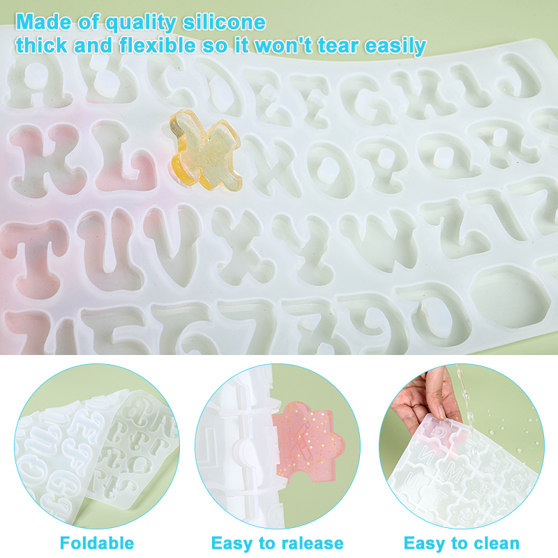 Moldes para llaveros del alfab - Resin Art Alphabet reseña y precio