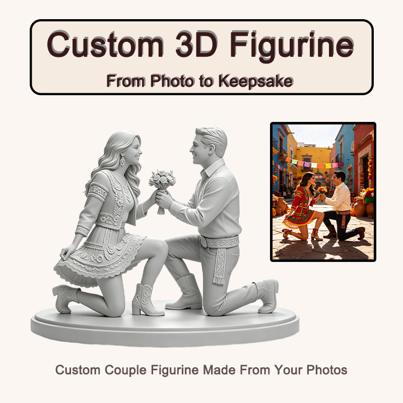 Figura de pareja impresa en 3D - Resin Art Wedding Gift reseña y precio